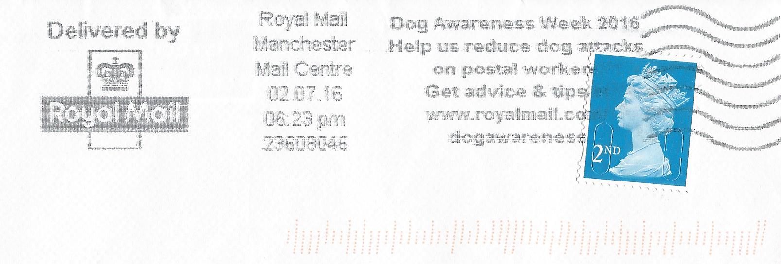 Dog Awareness Week 2016 Help us reduce dog attacks on postal workers Get advice & tips at royalmail.com/dogawareness