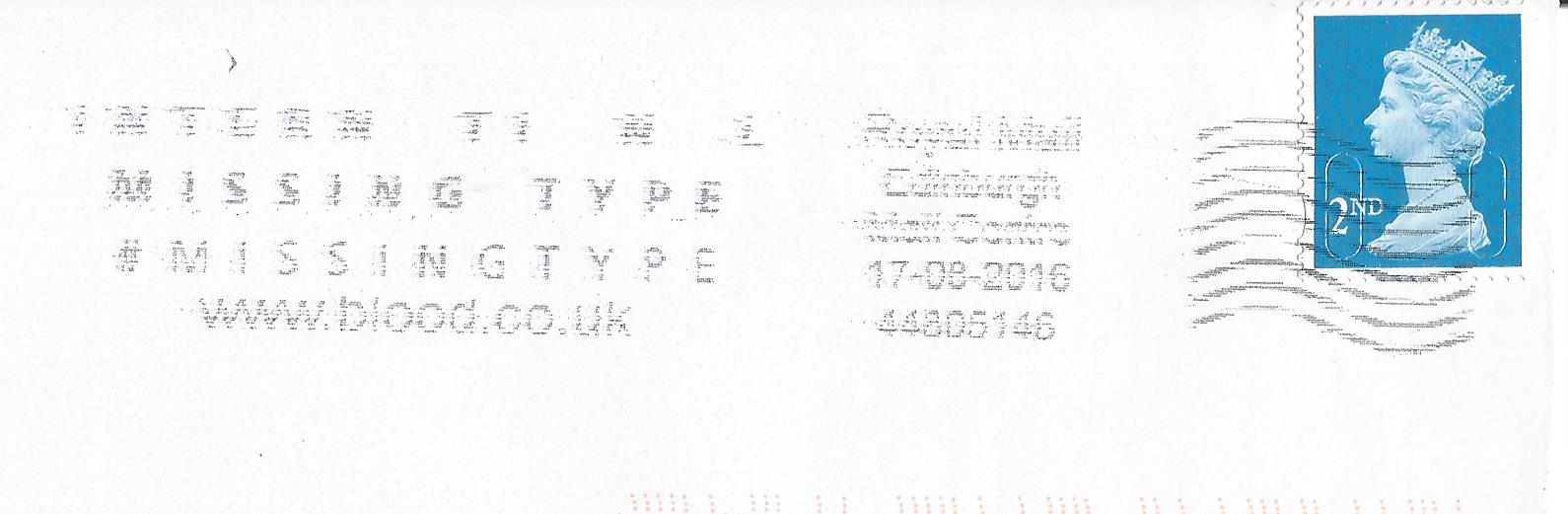 Intern ti n  l Missing Type #Missingtype www.blood.co.uk