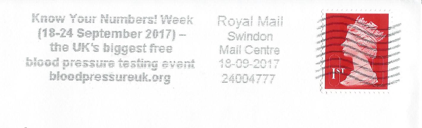 Know Your Numbers ! Week (18-24 September 2017) - the UK's biggest free blood pressure testing event bloodpresureuk.org