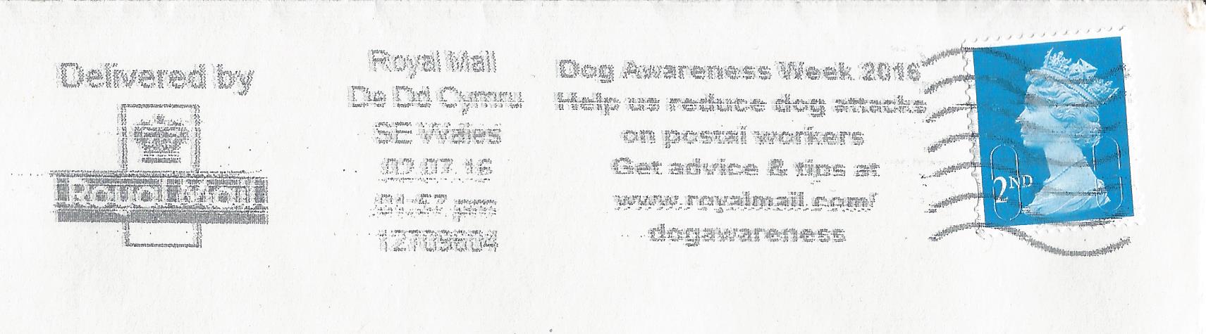 Dog Awareness Week 2016 Help us reduce dog attacks on postal workers Get advice & tips at royalmail.com dogawareness