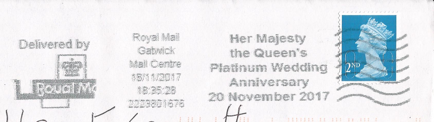 Her Majesty the Queen's Platinum Wedding Anniversary 20 November 2017