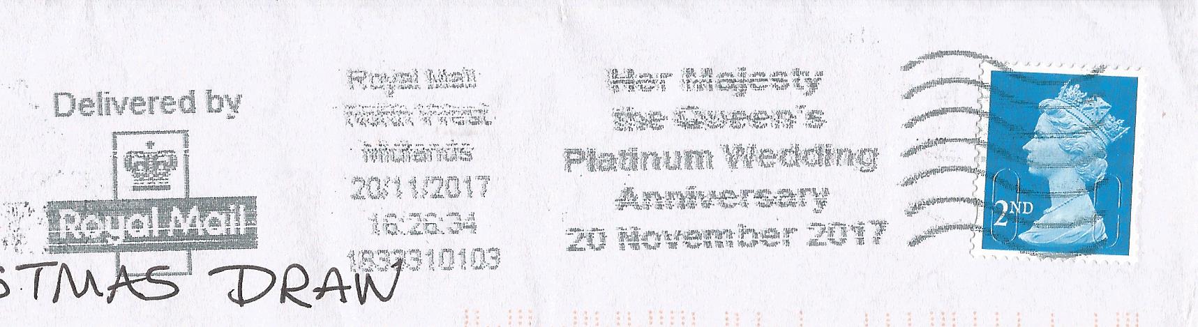Her Majesty the Queen's Platinum Wedding Anniversary 20 November 2017