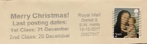 Merry Christmas Last Posting Dates 1st Class 21 December 2nd Class 20 December