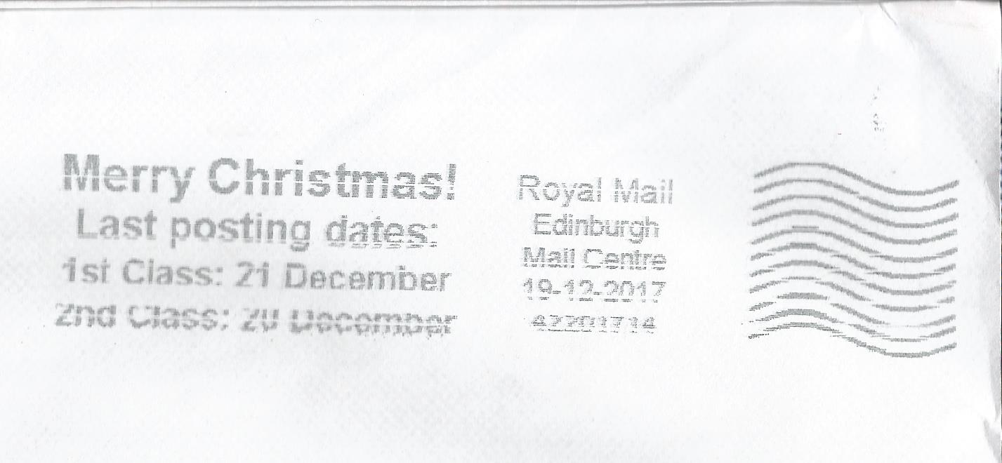 Merry Christmas Last Posting Dates 1st Class 21 December 2nd Class 20 December