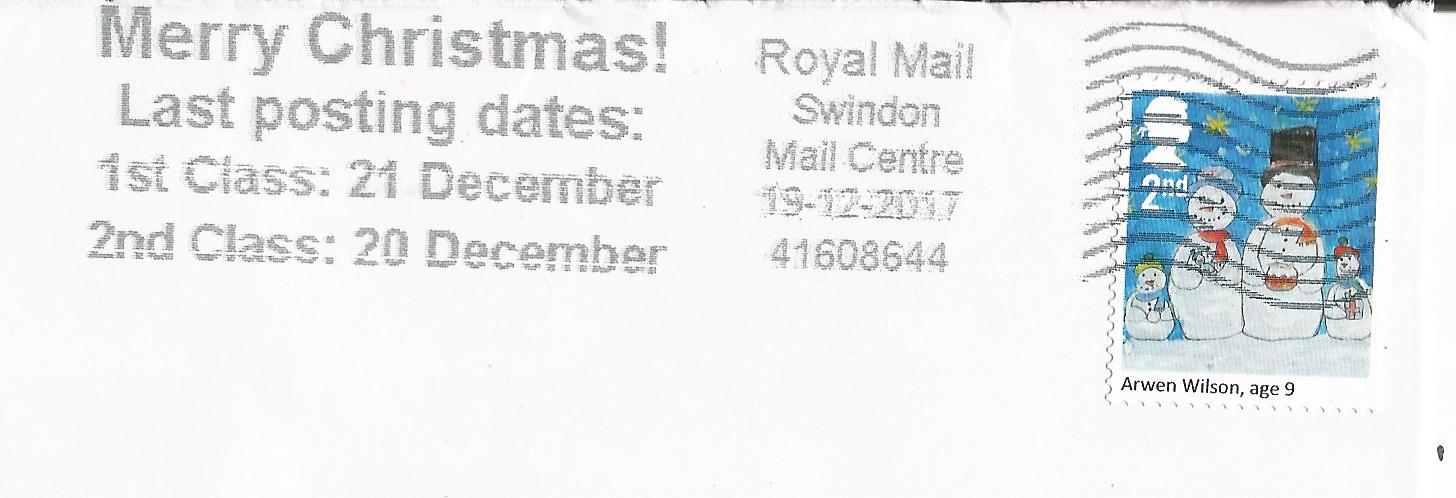 Merry Christmas Last Posting Dates 1st Class 21 December 2nd Class 20 December