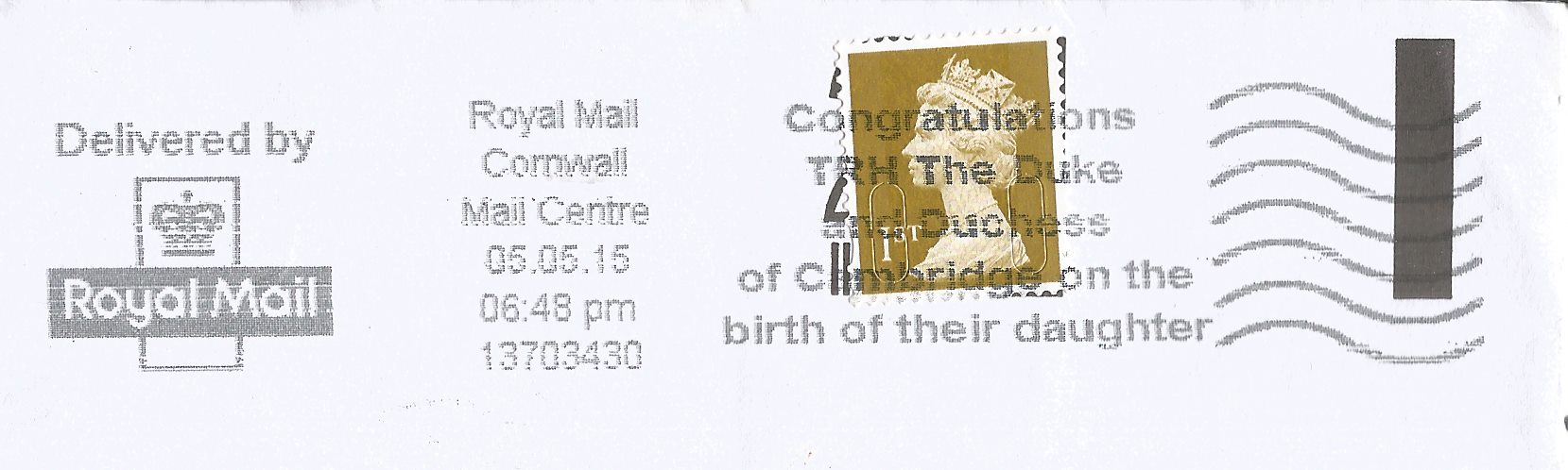 Congratulations TRH The Duke and Duchess of Cambridge on the birth of their daughter