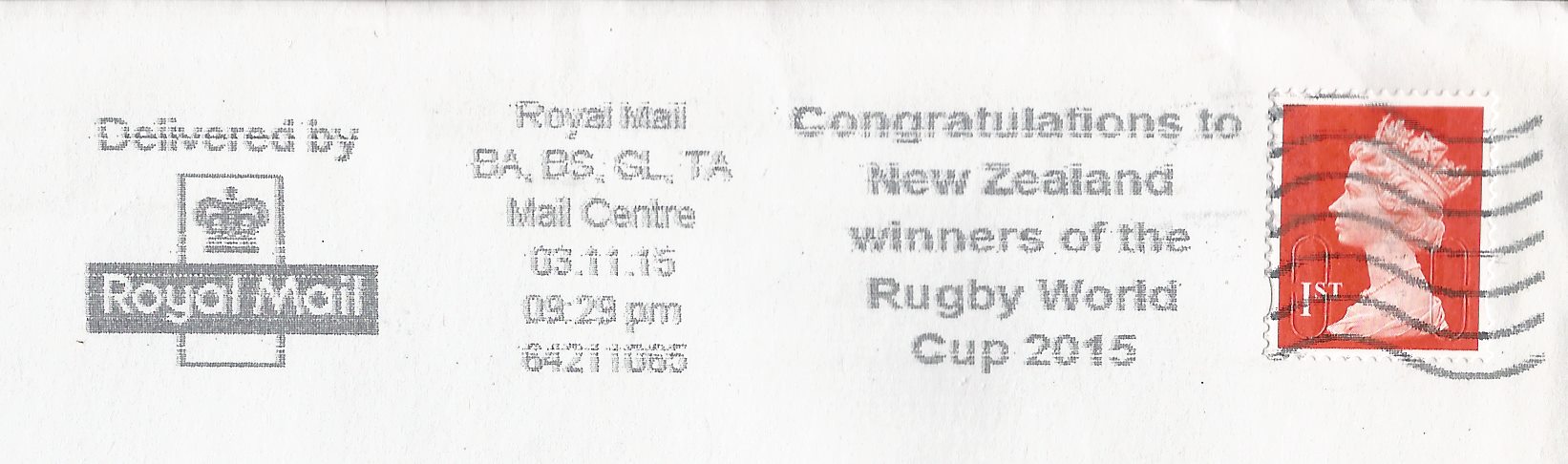 Congratulations to New Zealand Winners of the Rugby World Cup 2015