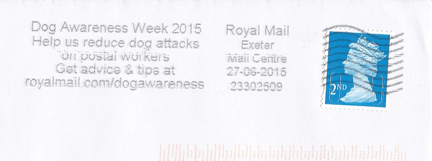 Dog Awareness Week 2015 Help us reduce dog attacks on postal workers Get advice & tips at royalmail.com/dogawareness