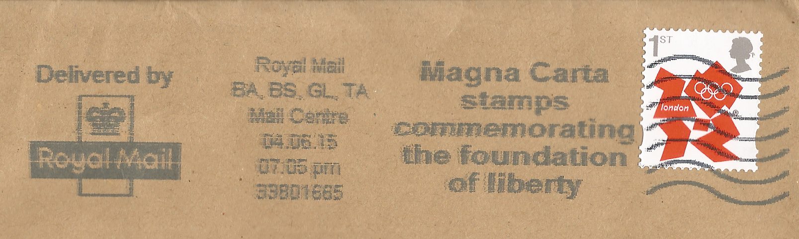 Magna Carta stamps commemorating the foundation of liberty