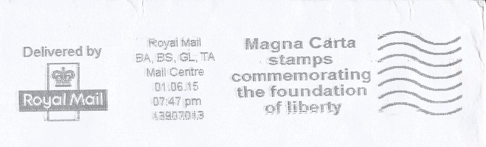 Magna Carta stamps commemorating the foundation of liberty