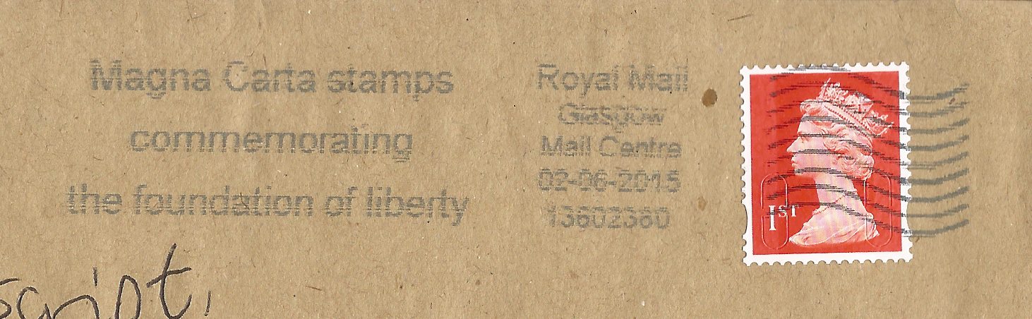 Magna Carta stamps commemorating the foundation of liberty