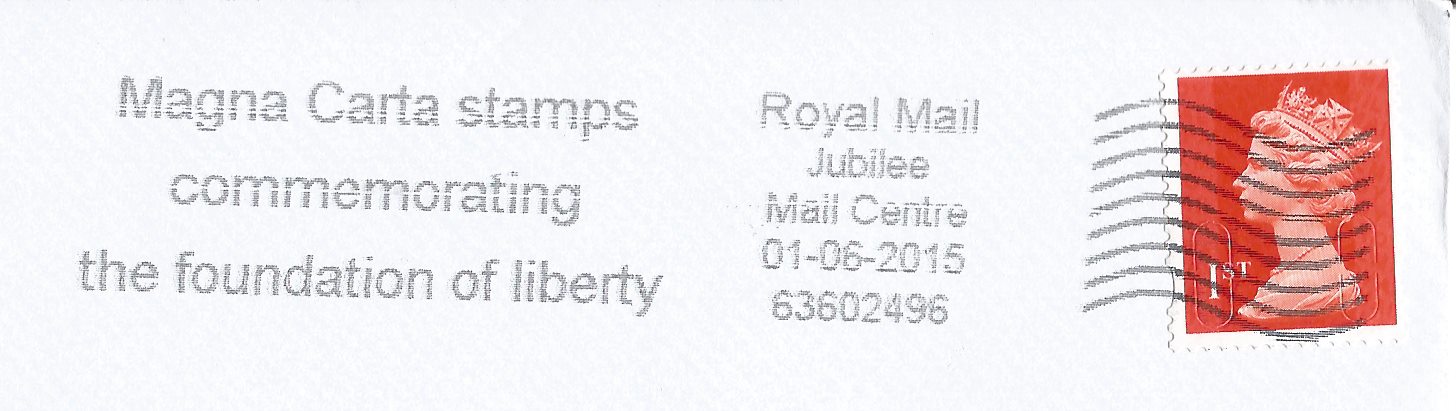 Magna Carta stamps commemorating the foundation of liberty