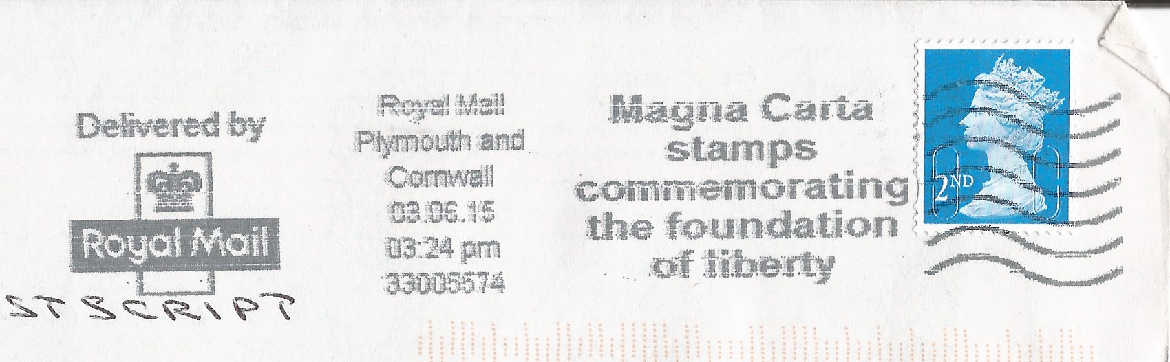 Magna Carta stamps commemorating the foundation of liberty