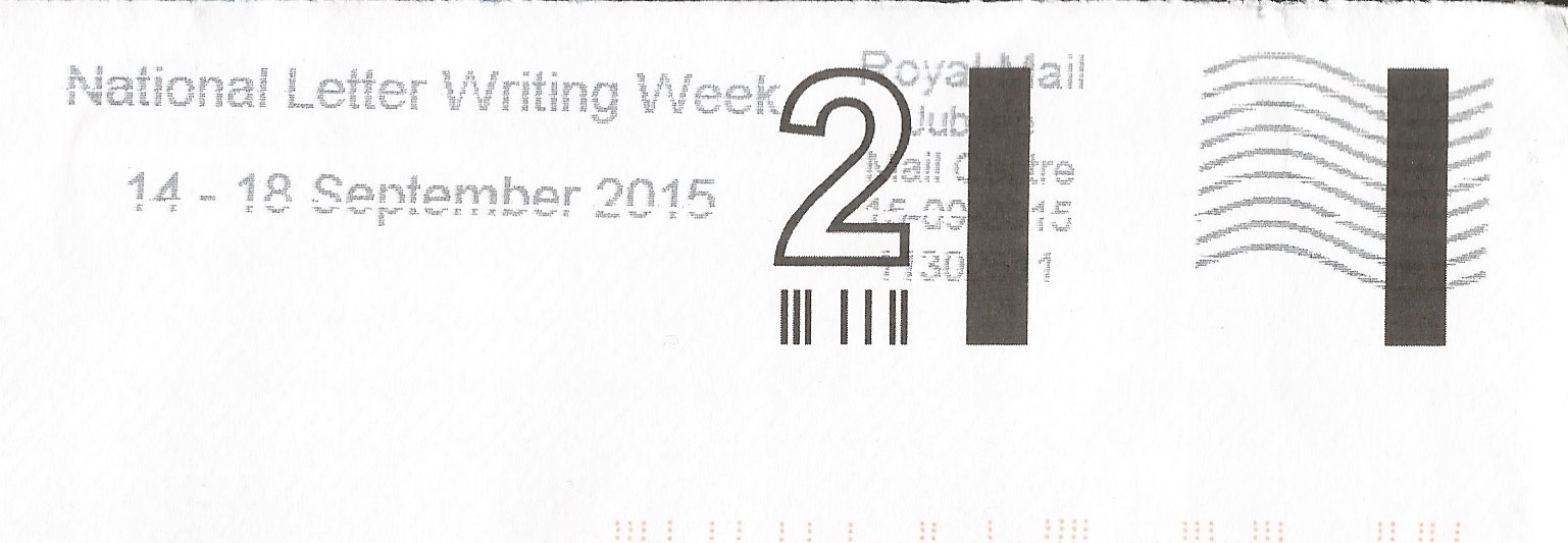 National Letter Writing Week 14-18 Sept 2015