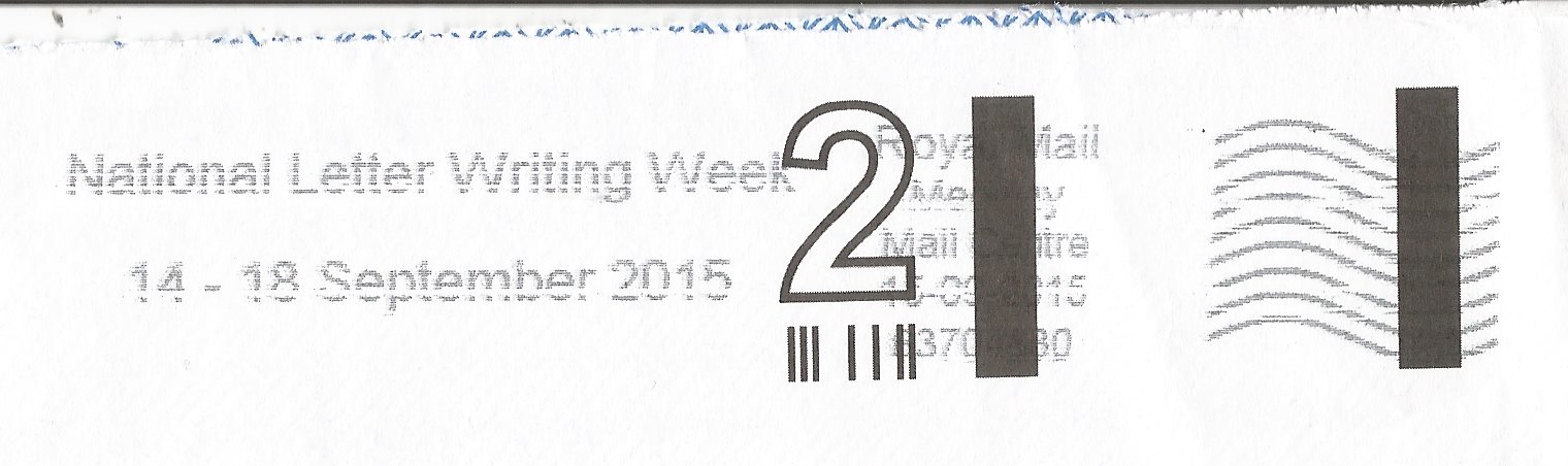 National Letter Writing Week 14-18 Sept 2015