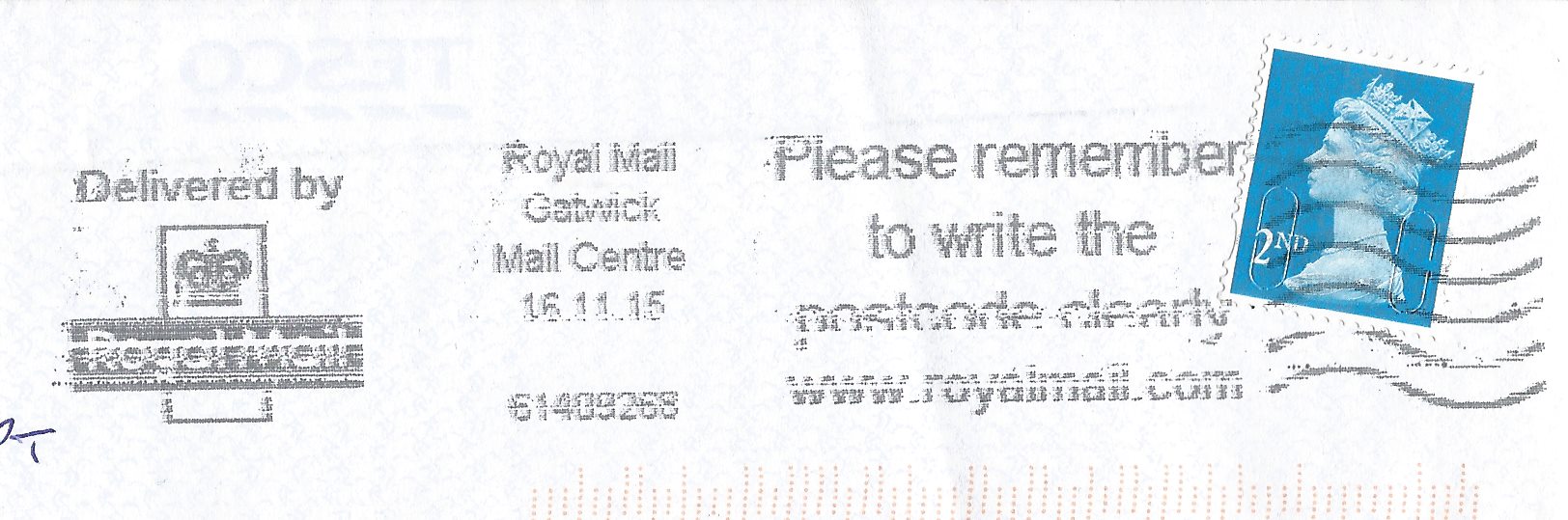 Please remember to write the postcode clearly www.royalmail.com