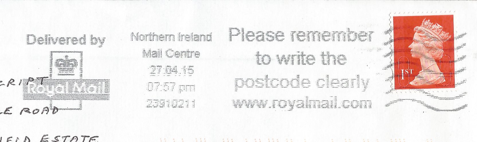 Please remember to write the postcode clearly www.royalmail.com