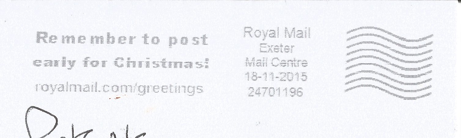 Remember to post early for Christmas! royalmail.com/greetings_GS 5771