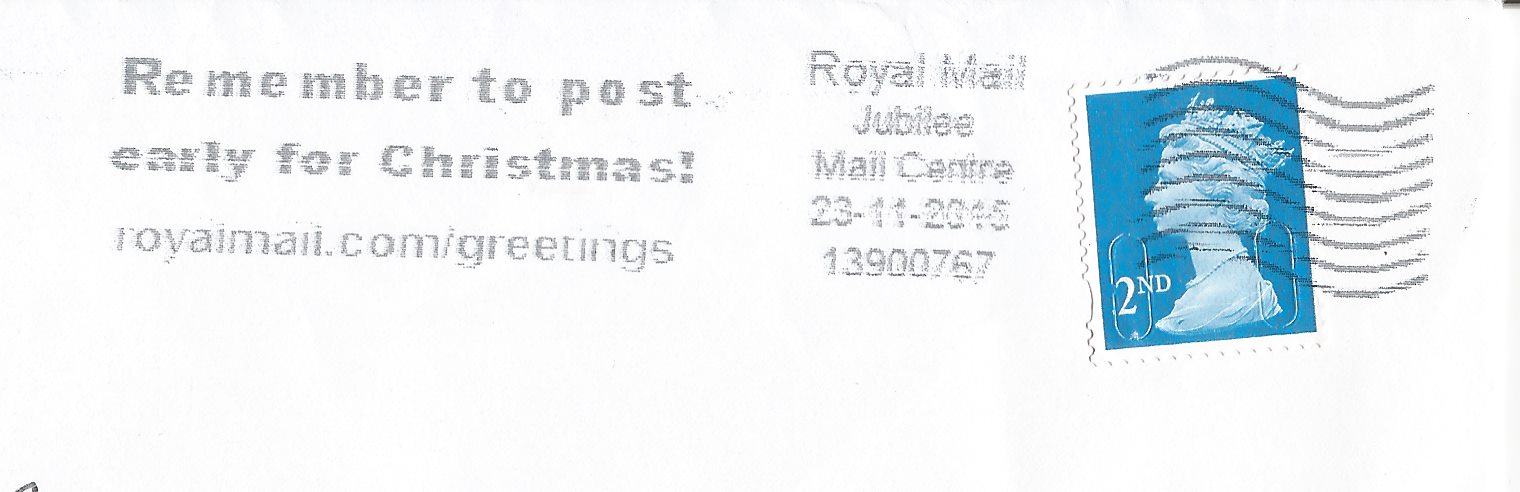 Remember to post early for Christmas! royalmail.com/greetings_GS 5771