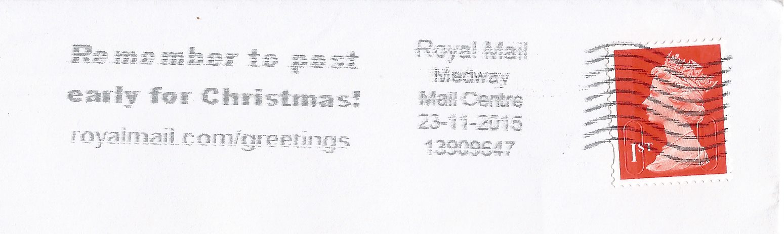 Remember to post early for Christmas! royalmail.com/greetings_GS 5771
