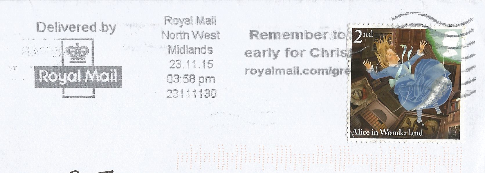 Remember to post early for Christmas! royalmail.com/greetings_GS 5771