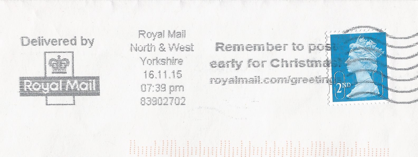 Remember to post early for Christmas! royalmail.com/greetings_GS 5771