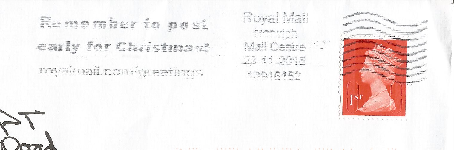 Remember to post early for Christmas! royalmail.com/greetings_GS 5771