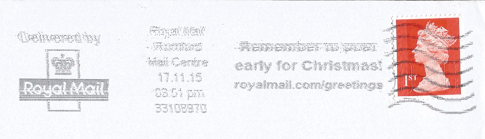 Remember to post early for Christmas! royalmail.com/greetings_GS 5771
