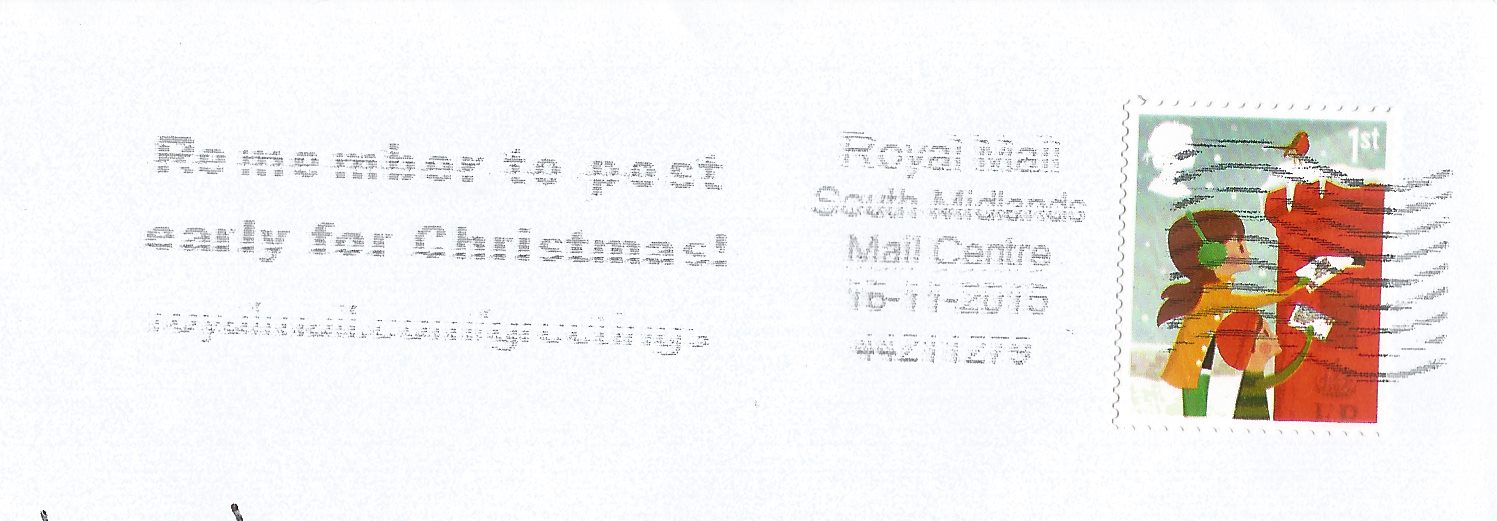 Remember to post early for Christmas! royalmail.com/greetings_GS 5771