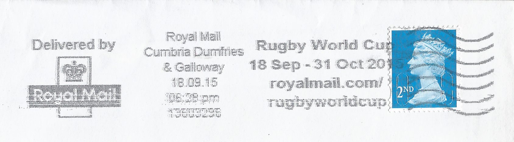 Rugby World Cup 18 Sep - 31 Oct 2015 royalmail.com/rugbyworldcup
