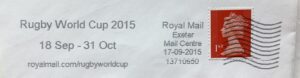 Rugby World Cup 18 Sep - 31 Oct 2015 royalmail.com/rugbyworldcup