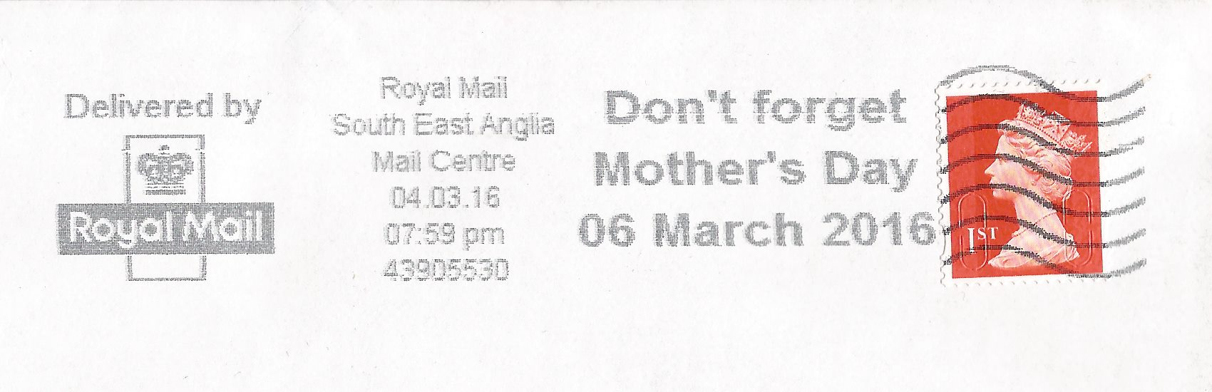Don't forget Mother's Day 6 March 2016