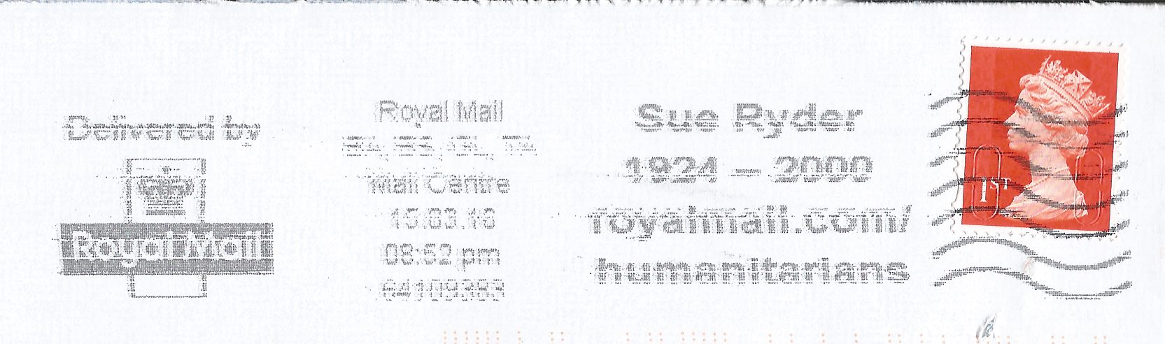 Sue Ryder 1924-2000 royalmail.com/humanitarians