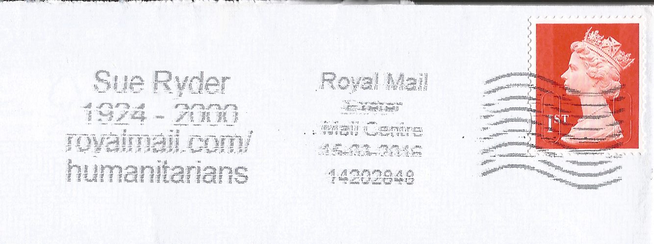 Sue Ryder 1924-2000 royalmail.com/humanitarians