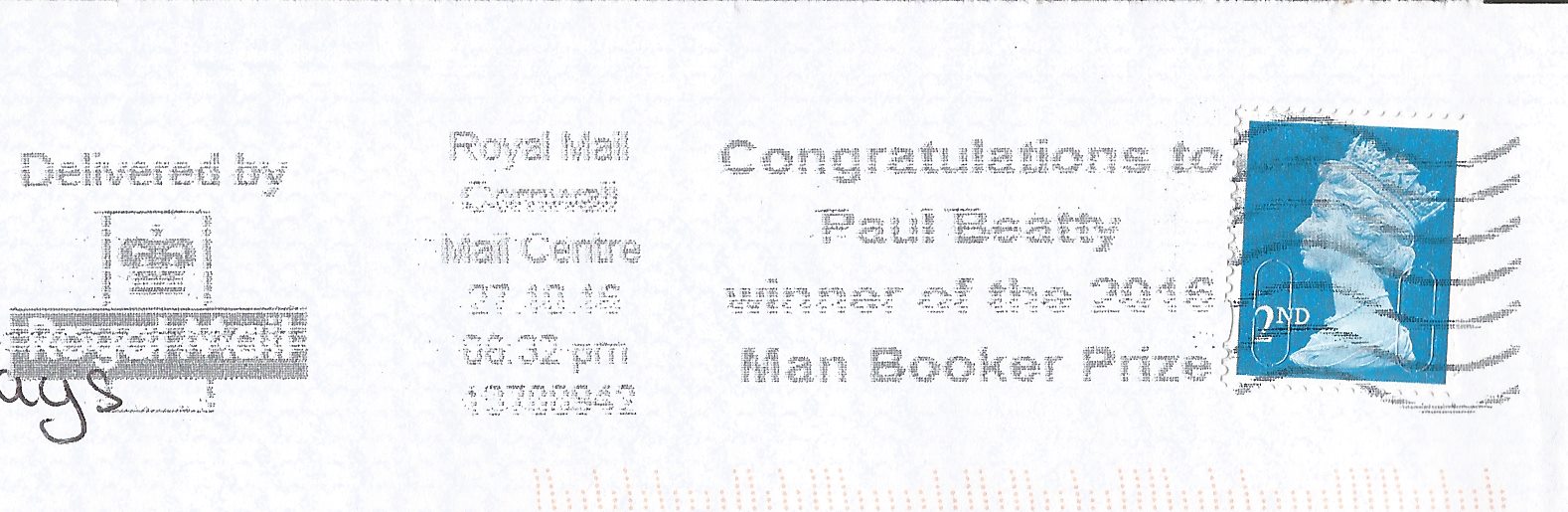 Congratulations to Paul Beatty winner of the 2016 Man Booker Prize
