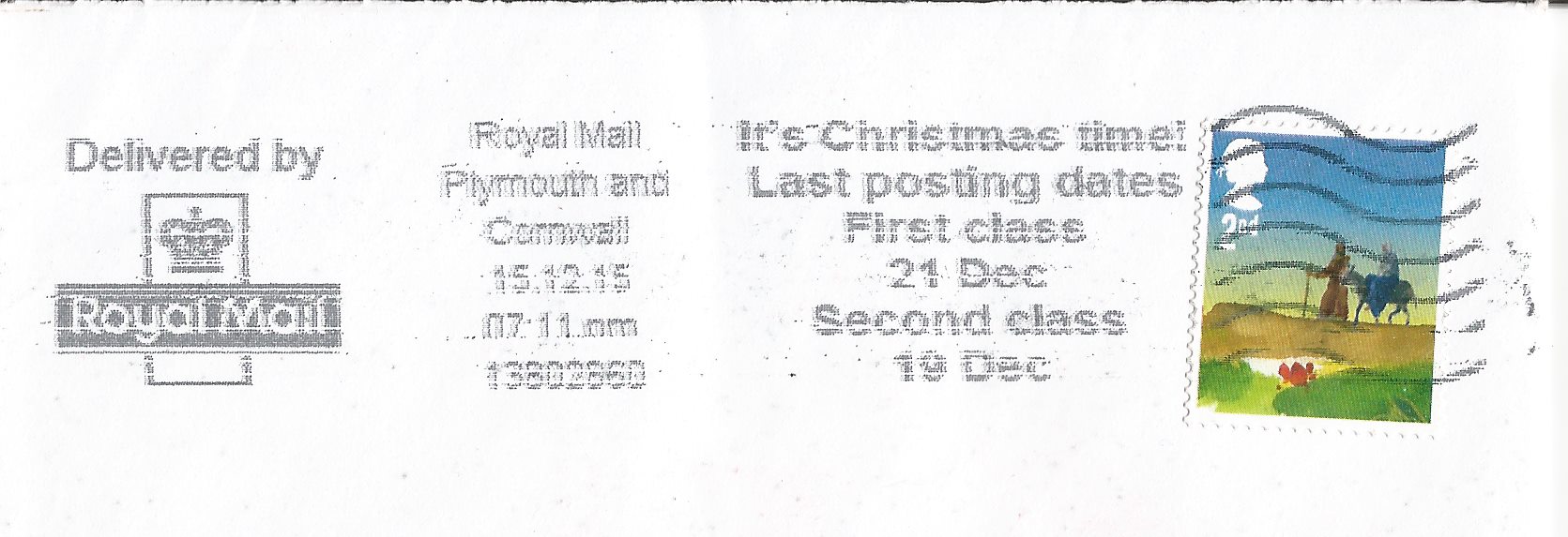 It's Christmas time! Last posting dates First Class 21st Dec Second Class 19th Dec