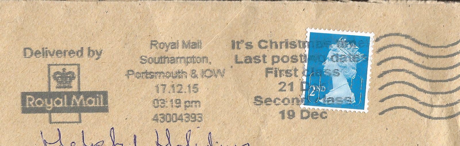 It's Christmas time! Last posting dates First Class 21st Dec Second Class 19th Dec