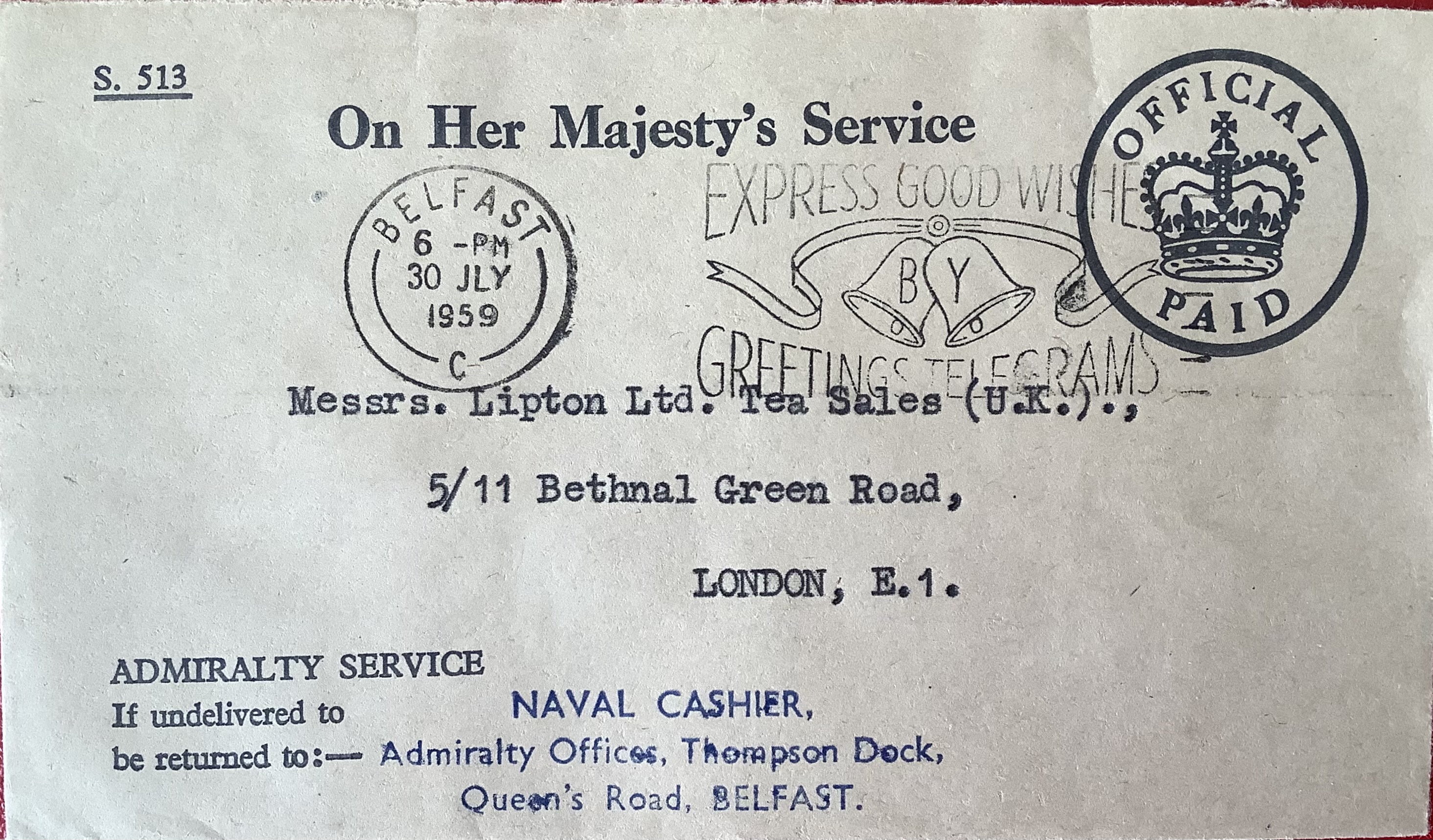 Express Good Wishes By Greetings Telegrams_GS 283