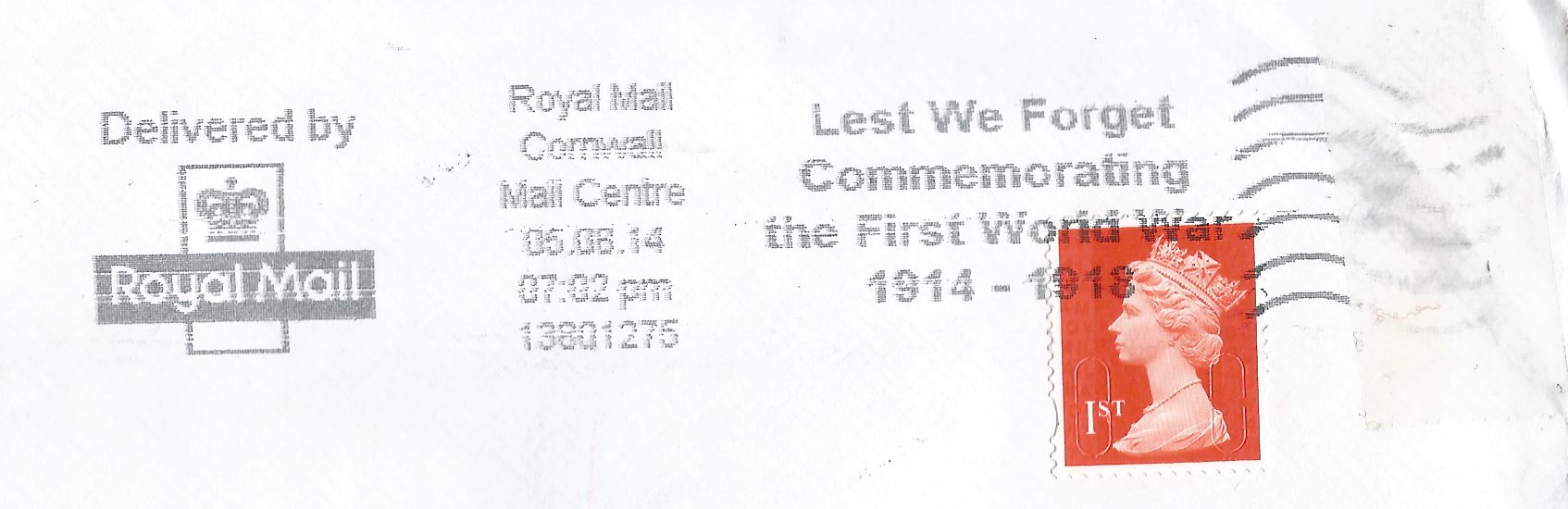Lest We Forget Commemorating the First World War 1914-1918