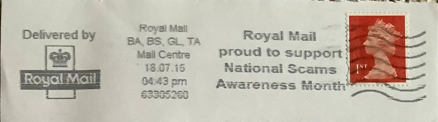 Royal Mail proud to support National Scams Awareness Month