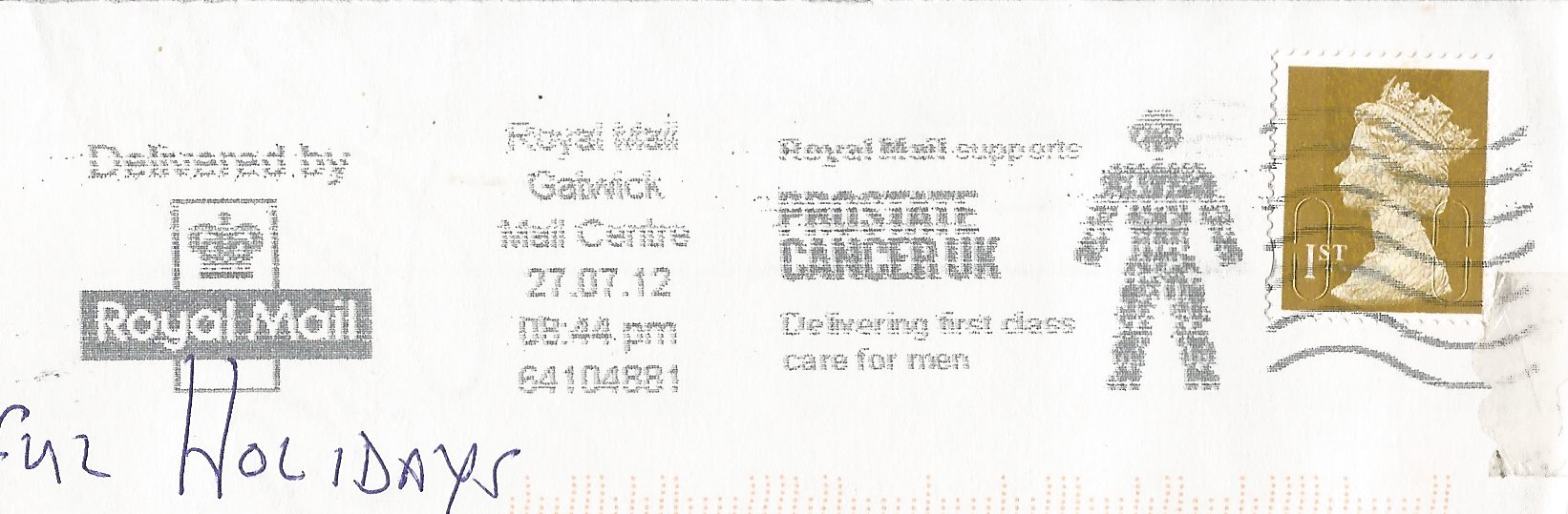 Royal Mail Supports Prostate Cancer UK Delivering first class care for men