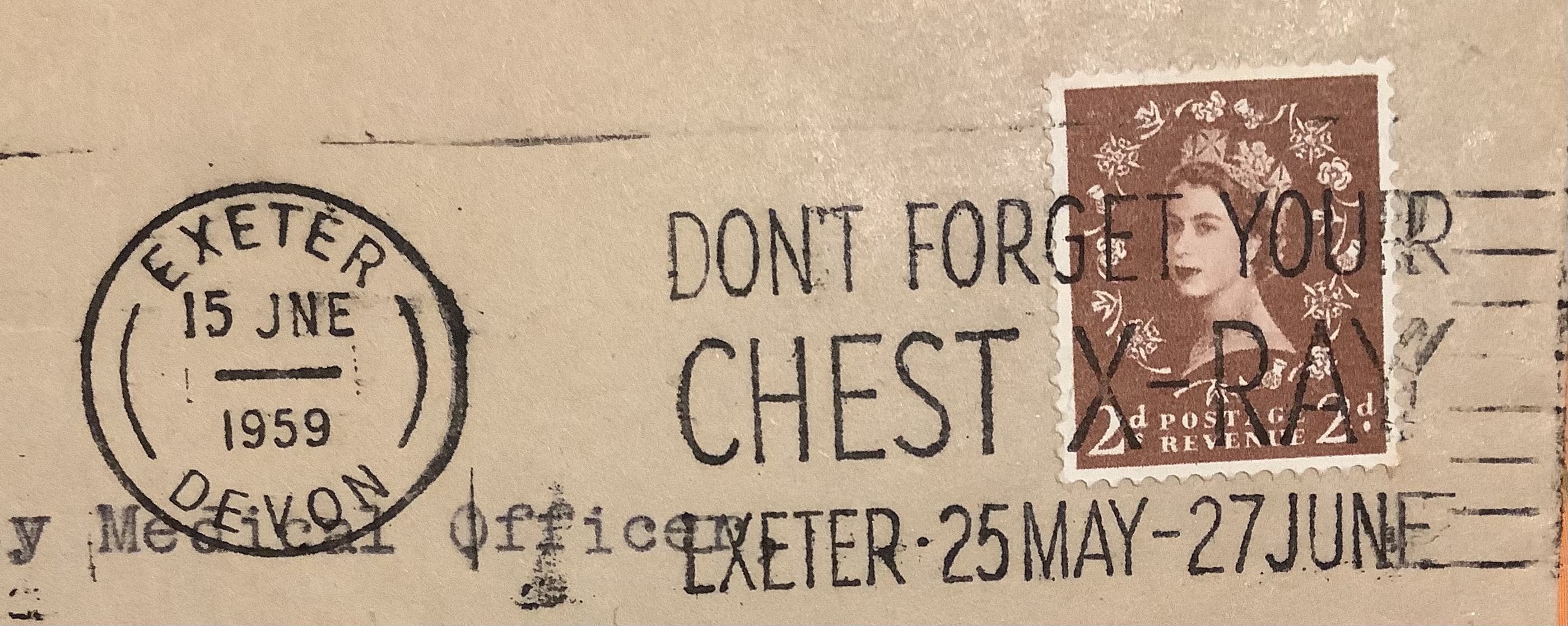 Don't Forget Your Chest X Ray Exeter 25 May - 27 June_GS 279