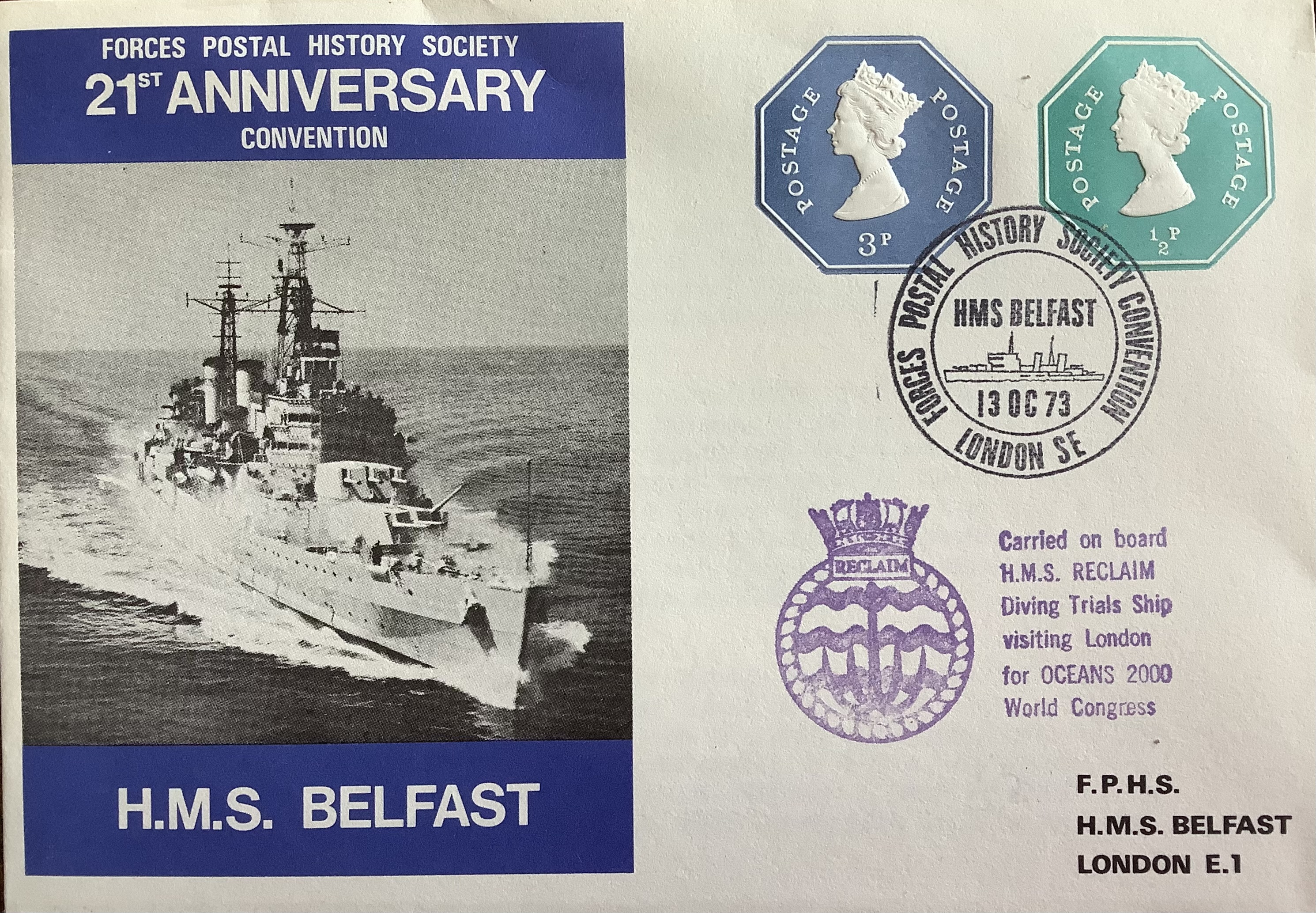 Forces Postal History Society Convention HMS Belfast London SE_2413 2)