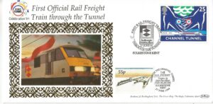 First Rail Freight Train Through The Tunnel Railfreight Distribution Folkestone Kent_9227 (1)