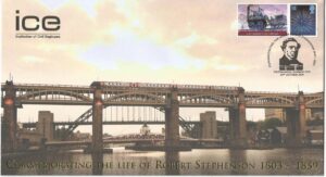 Commemorating The Life of Robert Stephenson 1803-1859 Westminster London SW1_17309