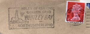 Miles of curving Golden Sand Whitley Bay Northumberland _LP 842t