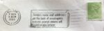 Senders name and address on the back of envelopes ensures prompt return of undeliverable letters_GS 3223