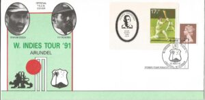 W Indies Tour '91 Sponsor Stamp Publicity Arundel W Sussex_8115