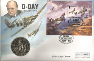 D-Day 50th Anniversary  Allied Invasion of Europe Guernsey Post Office_G104