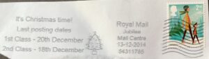 It's Christmas Time! Last Posting Dates 1st Class -20th December 2nd Class 18th December